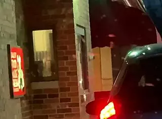 wife deepthroats at drive thru
