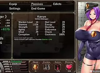 powerful slime nearly defeats busty policewoman in karryns prison ep6