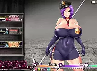 powerful slime nearly defeats busty policewoman in karryns prison ep6