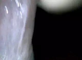 Taking bareback shemale cock doggystyle pov