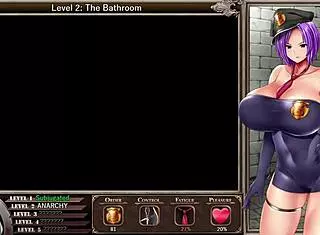 powerful slime nearly defeats busty policewoman in karryns prison ep6