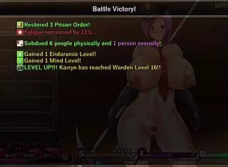 powerful slime nearly defeats busty policewoman in karryns prison ep6