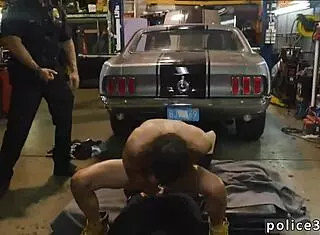 gay guy groans while getting torn up by police