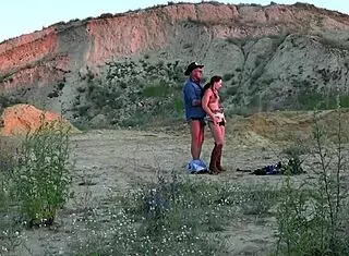 Outdoor Cowboy Sex Evokes Deep Emotions In Mature Lovers