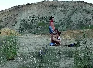Outdoor Cowboy Sex Evokes Deep Emotions In Mature Lovers