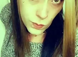 pretty tranny says 'tease my cock'