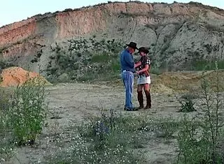 Outdoor Cowboy Sex Evokes Deep Emotions In Mature Lovers