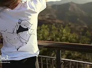 Stunning Amateur Girl Enjoys Perfect Outdoor Fucking With Beautiful Tits