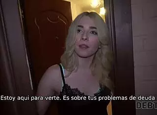 Pretty lassie seduces agent for wild sex 😏