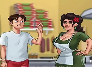 In Summertime Saga, Mexican teen gets cum and becomes pregnant in e3 19.