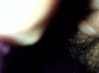 Petite 18+ rubs tight pussy while sucking cock