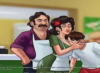 Intense uncensored masturbation in summertime saga scene