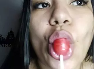 Hey, licking that lollipop while thinking of your dick sounds fun!