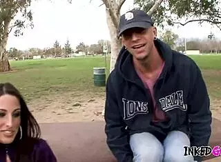 Tattooed kortney kane gets banged hard in a group fantasy with big tits and facial.