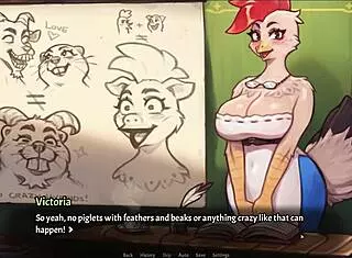 The Pig Princess Teaches Anatomy Using Her Naked Body In The Library