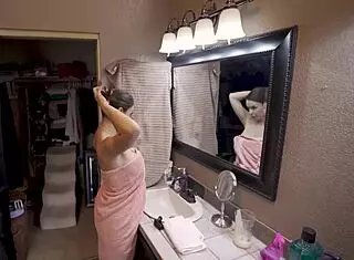 French stepmom showers with son in complete preview on immeganlive x wca