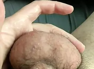 Intense Masturbation with Monster Cock Unleashing Ribbons of Cum