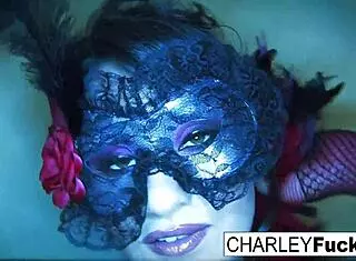 Charley Chase Wears Sexy Lingerie And Stockings For Nude Masturbation