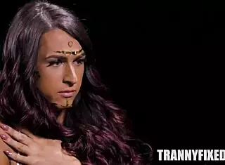 i'm in this trans threesome with khloe kay natalie mars and adriana chechik, it's hardcore pov.