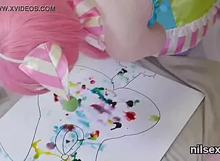 Girl endures brutal anal blowjob