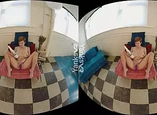 Redhead Hotie Yanks Ryanne Masturbates Her Big Tits To Squirting Orgasm