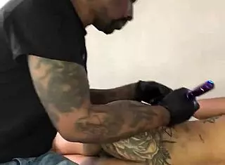 Exotic Dancer Gets Tattoo In Cincinnati