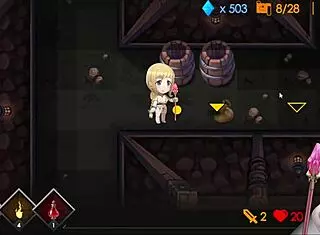 Sally escapes dungeon but rat king takes her anal virginity