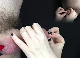 i play panty games with vibrator peehole foreskin tickling slapping stroking and glans squeezing