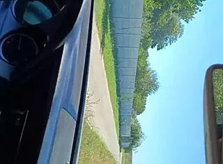 real public handjob with red nails in car, cum everywhere! 🚗💦