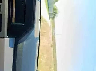 real public handjob with red nails in car, cum everywhere! 🚗💦