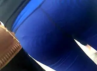 Big Ass Peruvian Model In Huancayo Market Scene