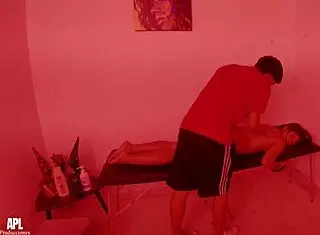 Latina Neighbor Gets Pussy Eaten And Fucked In Homemade Spa Massage