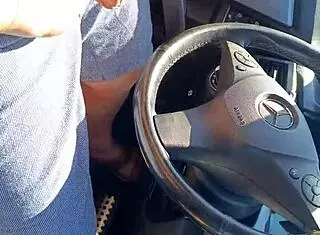 real public handjob with red nails in car, cum everywhere! 🚗💦