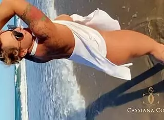 Blonde Milf Fucked On Beach