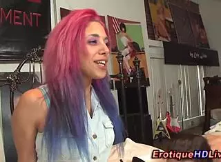 Gia Steel performs webcam masturbation and oral scenes.