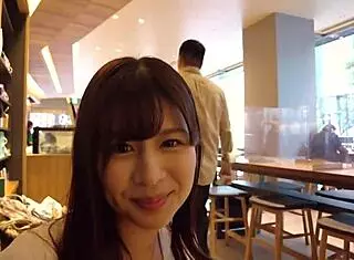 couple in bathroom with riding and fingering