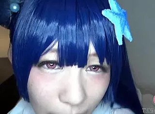 Japanese Idol Cosplayer Creampied in Wild Doggystyle