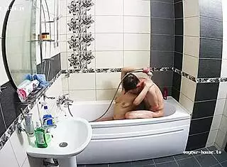 Hot Couple Pounds Hard In Bathroom!