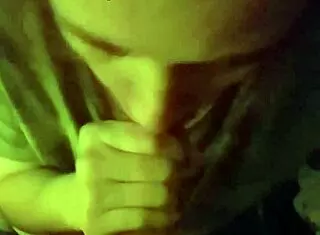 Two women perform double blowjob on monster cock