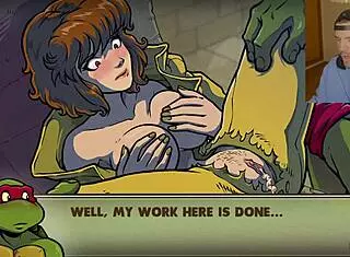 yo, ever seen teenage turtles bangin’ uncensored in mating season? what’s this crazy shit?