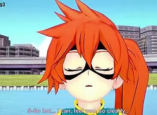 Intense POV blowjob from Itsuka Kendo in Boku no Hero.