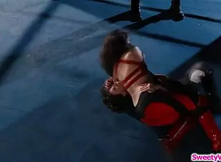 dyke wrestlers got wild with sex right after the match ended