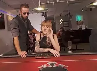 shemale sucking croupier hard 😈