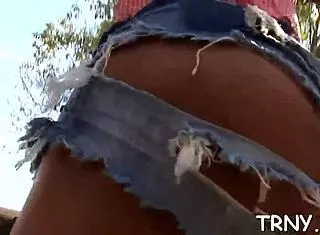 Shemale gives sexy blowjob in hardcore scene