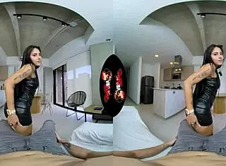 Tiny Latina Petite Body Intensely Fucked in VR POV