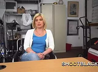 Hot Blonde Babe's Pussy Intensely Expanded By Horny Director's Massive Black Cock