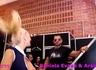 Unexpected Public Trio In Barcelona Salon 😲