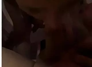Sexy blonde amateur deep throats cock roughly