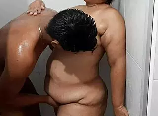 the passion builds in a hot shower with my beautiful stepmother, her body so enticing