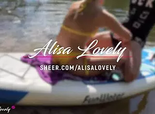 Beautiful sunny day for fucking stepsister by the river!